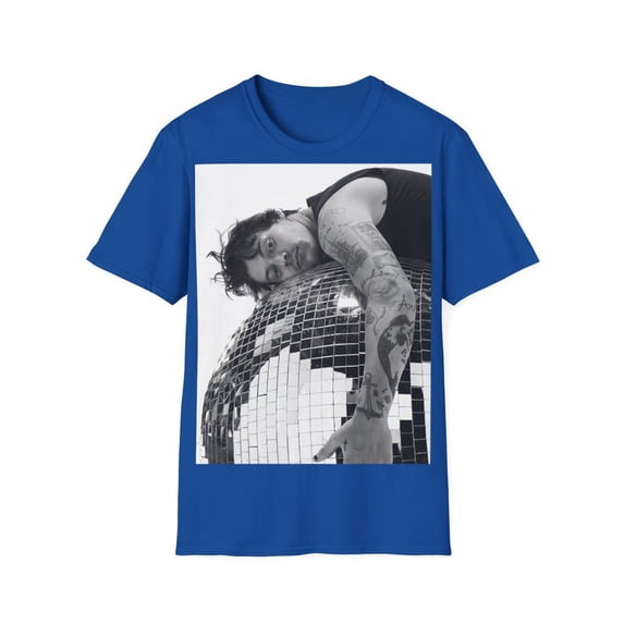 Retro Disco Ball Graphic T-Shirt, Vintage Music Inspired Tee, Y2K Aesthetic Short Sleeve Cotton Shirt