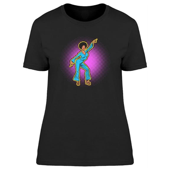 Retro Disco Dancer T-Shirt Women -Image by Shutterstock, Female Medium