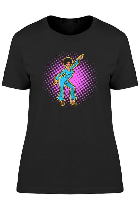 Retro Disco Dancer T-Shirt Women -Image by Shutterstock, Female Medium