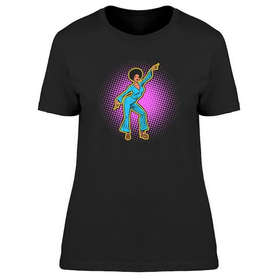 Retro Disco Dancer T-Shirt Women -Image by Shutterstock, Female x-Large