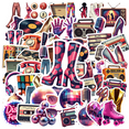 thumbnail image 1 of Retro Disco Theme Stickers, Waterproof Disco Theme Sticker for Water Bottle Laptop Phone Cases Planner Skateboard Luggage Helmet Party Favor Decor, Ideal for Adults Teens Teacher Rewards, 1 of 9