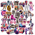 thumbnail image 1 of Retro Disco Theme Stickers, Waterproof Disco Theme Sticker for Water Bottle Laptop Phone Cases Planner Skateboard Luggage Helmet Party Favor Decor, Ideal for Adults Teens Teacher Rewards, 1 of 8