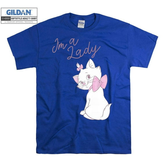 Retro Disney The Aristocats Marie Shirt Im A Lady T Shirt The T-Shirts, Kids & Adult Holiday Hoodies, Customizable Christmas Pajamas AC528 ,Royal Color,Size XL