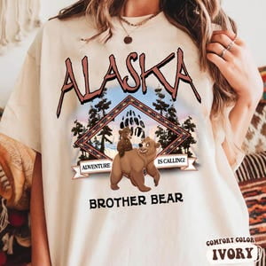 Retro Disney Brother Bear Alaska Shirt, Kenai & Koda Adventure Is Calling Tee, Movie Fan Gift, Animal Lover Outfit, Disneyland Family Trip