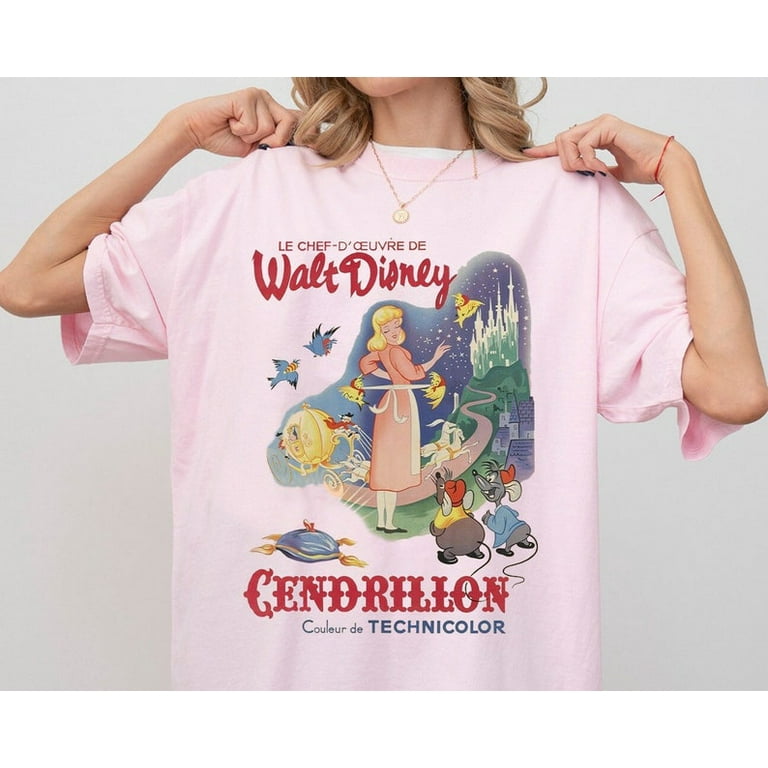 Retro Disney Cinderella Princess Shirt Retro Cinderella Shirt Magic Kingdom WDW Holiday Unisex T shirt Family Birthday Gift Adult Tee Walmart
