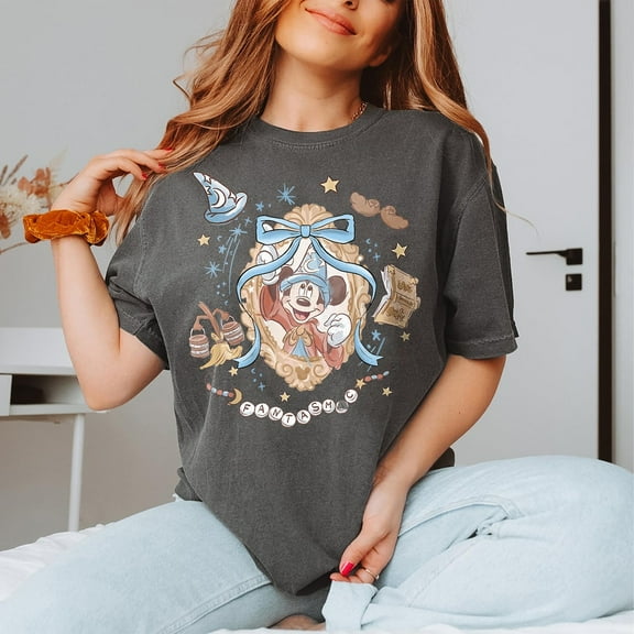 Retro Disney Fantasia Mickey Comfort Colors T-Shirt, Retro Disney Magic, Sorcerer Mickey, Wizard Mickey, Retro Wizard Mickey Shirt