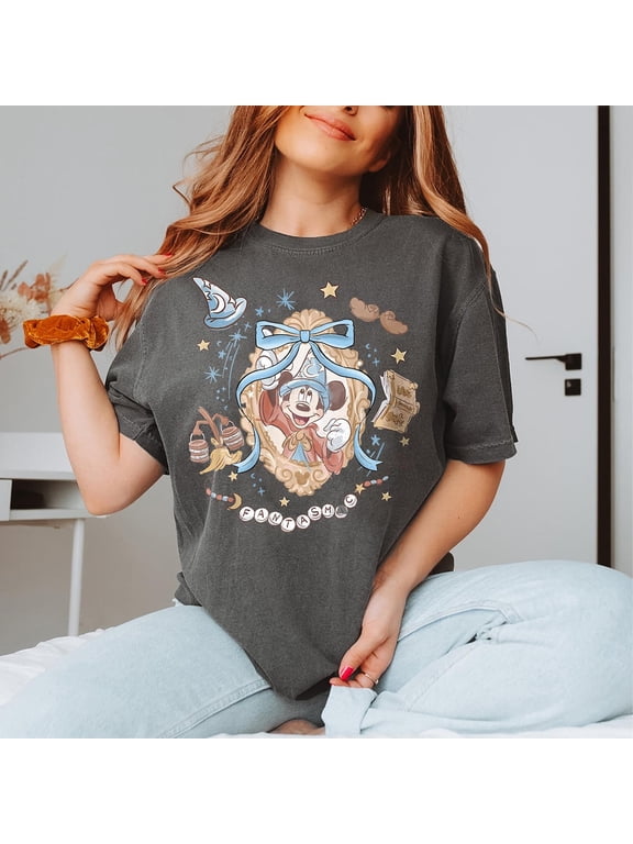 Retro Disney Fantasia Mickey Comfort Colors T-Shirt, Retro Disney Magic, Sorcerer Mickey, Wizard Mickey, Retro Wizard Mickey Shirt