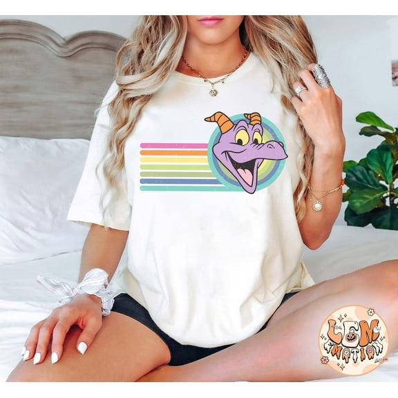 Retro Disney Figment Comfort Colors T-Shirt, Disney Epcot, Disney 1980 1990 Epcot, Disneyland, Disneyworld Shirt, Disney Family Trip
