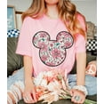 Retro Disney Floral Mickey Head Shirt, Disney Flowers Shirt, Mickey