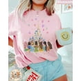 thumbnail image 1 of Retro Disney Princess T-Shirt, Disneyworld Princess Gift, Watercolor Princess Shirt, Disney Bestie, Princess Birthday, Disney 2025,Light Pink color,size 5XL, 1 of 5