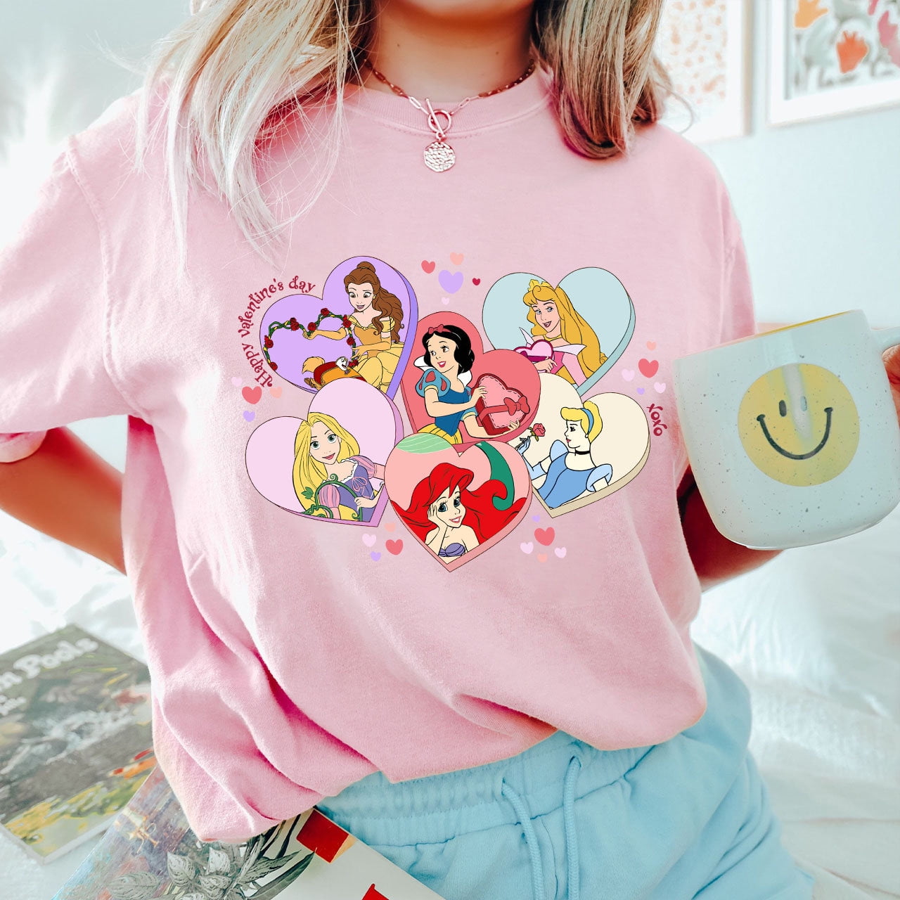 Retro Disney Princess XoXo Valentine Shirt, Disney Princess shirt ...