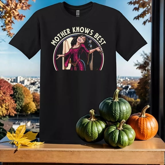 Retro Disney Tangled Mother Gothel Villain Tower Window Magic Hair T-Shirt