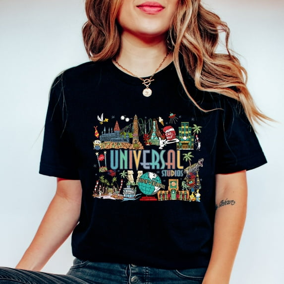 Retro Disneyland Universal Studios Comfort Colors T-Shirt, Disney Minions Shirt, Disney Theme Parks, Disney Hollywood, Avengers, Disneyland Vacation Tee, Family Trip