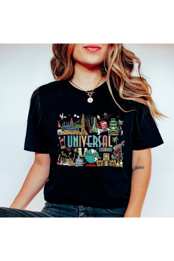 Retro Disneyland Universal Studios Comfort Colors T-Shirt, Disney Minions Shirt, Disney Theme Parks, Disney Hollywood, Avengers, Disneyland Vacation Tee, Family Trip