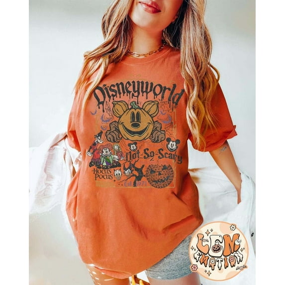 Retro Disneyworld Est 1971 Halloween Comfort Colors Shirt, Mickey's Not So Scary Party Shirt, Hocus Pocus Shirt, Disney Halloween Shirt