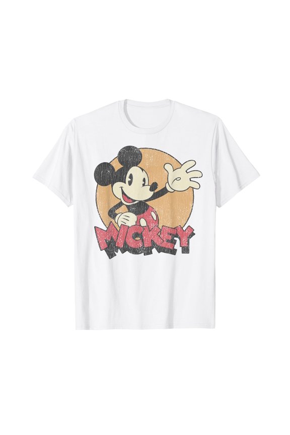 Retro Distressed Cartoon Mouse T-Shirt for Fun and Casual Style