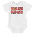 thumbnail image 1 of Retro Distressed MTV Logo Make Noise Romper Boys or Girls Infant Baby Brisco Brands NB, 1 of 6