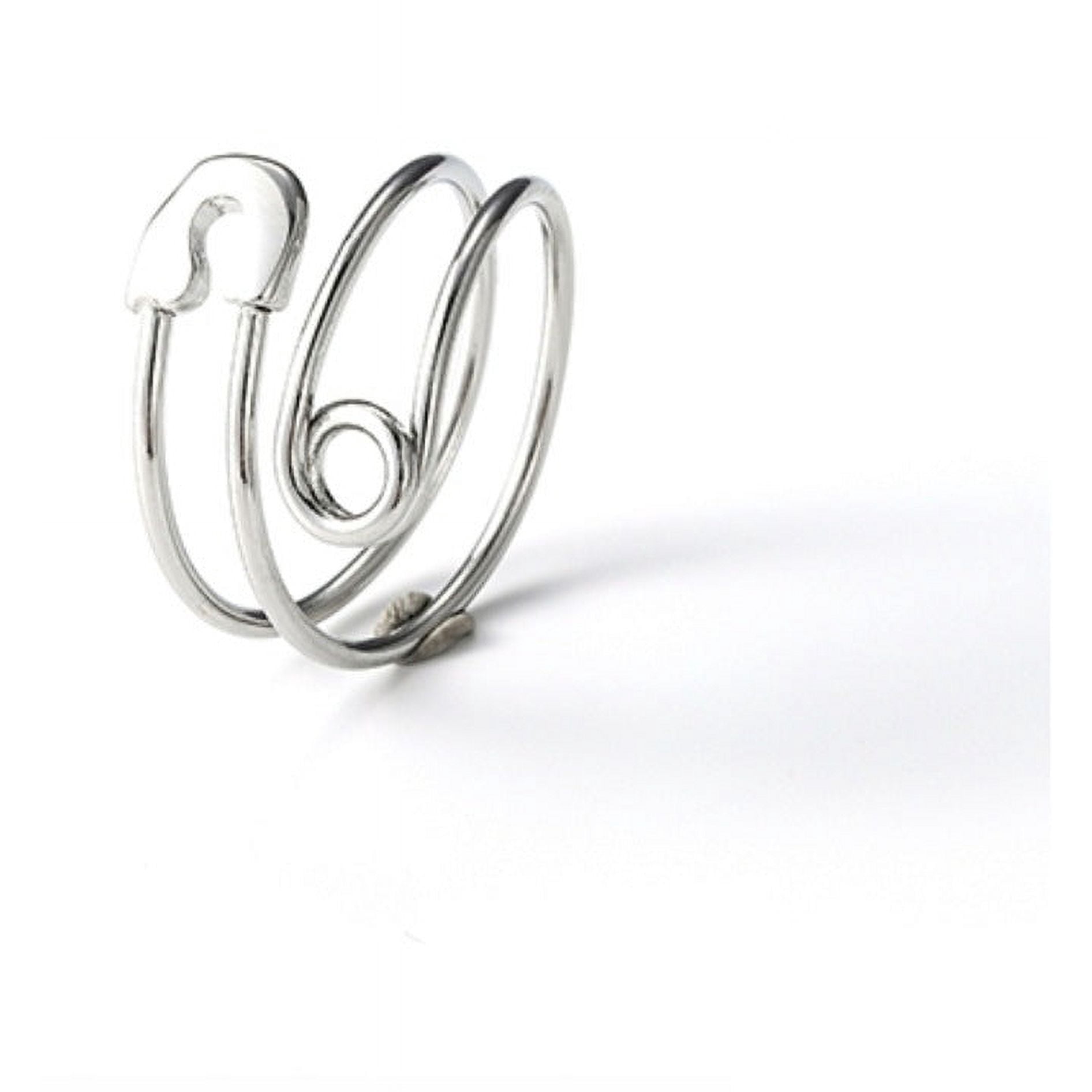 Retro Distressed Pin Little Finger Ring: Adjustable Opening Copper Ring ...
