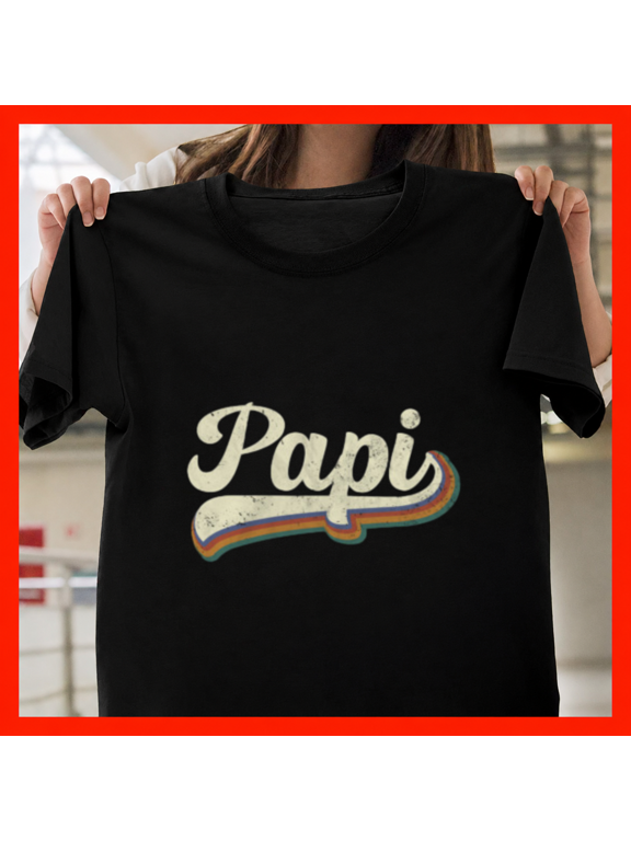 Retro Distressed Vintage Papi Spanish Grandfather Family Unisex T-Shirt, S-3XL