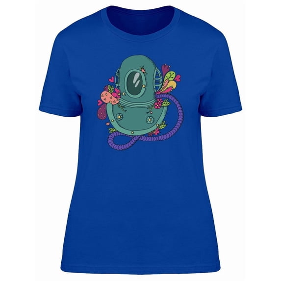 Retro Diving Helmet Colorful Tee Women's -Image by Shutterstock