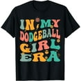 thumbnail image 1 of Retro Dodgeball Girl Groovy Dodgeballer T-Shirt, 1 of 3