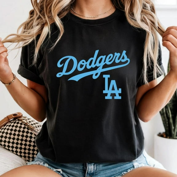 Retro Dodgers Shirt | Comfort Colors Cotton Baseball Graphic Tee | Cute Vintage Fan Gift | Game Day Top