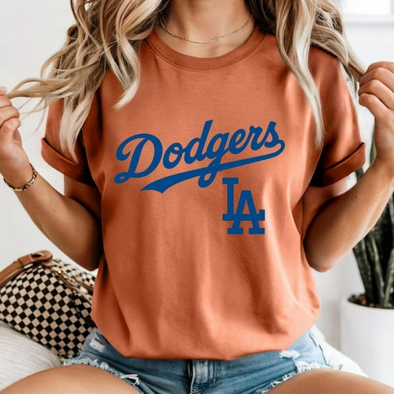 Retro Dodgers Shirt | Comfort Colors Cotton Baseball Graphic Tee | Cute Vintage Fan Gift | Game Day Top