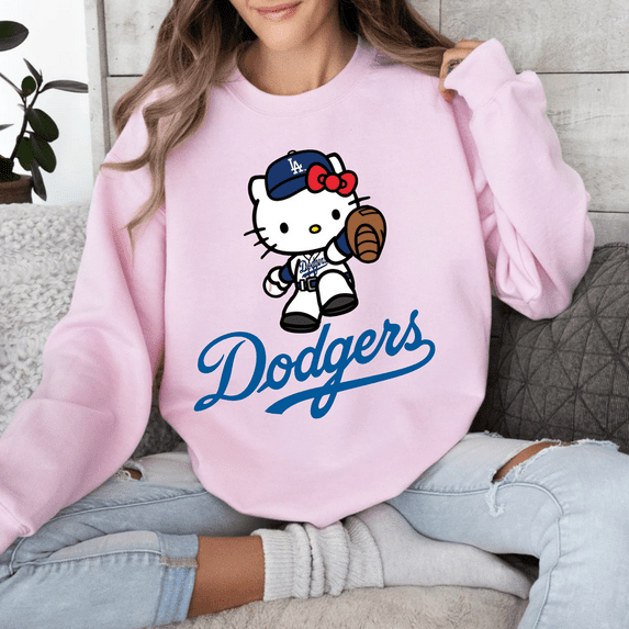 Retro Dodgers Sweatshirt | Vintage Game Day Crewneck | Classic Unisex Pullover | Old School Baseball Fan Top