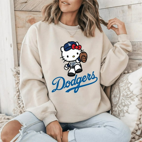 Retro Dodgers Sweatshirt | Vintage Game Day Crewneck | Classic Unisex Pullover | Old School Baseball Fan Top