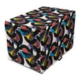 thumbnail image 1 of Retro Dog Crate Cover, Geometrical Theme Abstract Shapes and Colorful Circles in Vintage Style Theme, Easy to Use Pet Kennel Cover for Medium Large Dogs, 35" x 23" x 27", Multicolor, by Ambesonne, 1 of 6