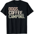 thumbnail image 1 of Retro Dogs Coffee Camping Funny Campers T-Shirt, 1 of 4