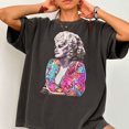 thumbnail image 1 of Retro Dolly 80s Tshirt, Country Music Shirt, Vintage Western Cowgirl Graphic T-shirt, Dolly Fan Merch, 1 of 3