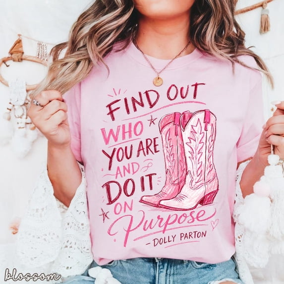 Retro Dolly Shirt Pink Cowgirl Graphic Tee, Dolly Gift, Country Music Shirt, Western Tee