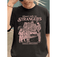 thumbnail image 1 of Retro Don't Talk To Strangers Graphic Tee Funny Sarcastic Safety Education Vintage Aesthetic Unisex T-Shirt Black, 1 of 6