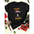 thumbnail image 1 of Retro Donkey Cheer Dominick Novelty Winter Holiday Art Unisex T-Shirt up to size 5XL, 1 of 2