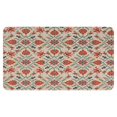 thumbnail image 1 of Retro Door Mat, 17 X 30 Inch Bohemian Orange Floral Patterned Carpet Welcome Doormat Decorative Home Floor Mat, Non Slip Rubber Back and Strong Water Absorption for Outdoor Indoor Entrance Decor, 1 of 6
