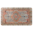 thumbnail image 1 of Retro Door Mat, 17 X 30 Inch Bohemian Orange Patterned Carpet Welcome Doormat Decorative Home Floor Mat, Non Slip Rubber Back and Strong Water Absorption for Outdoor Indoor Entrance Decor, 1 of 6