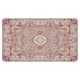 thumbnail image 1 of Retro Door Mat, 17 X 30 Inch Boho Pink Carpet Welcome Doormat Decorative Home Floor Mat, Non Slip Rubber Back and Strong Water Absorption for Outdoor Indoor Entrance Decor, 1 of 6