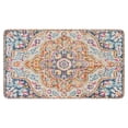 thumbnail image 1 of Retro Door Mat, 17 X 30 Inch Boho Pink Vintage Carpet Welcome Doormat Decorative Home Floor Mat, Non Slip Rubber Back and Strong Water Absorption for Outdoor Indoor Entrance Decor, 1 of 6
