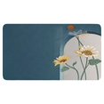 thumbnail image 1 of Retro Door Mat, 17 X 30 Inch Sunflower and Blue Welcome Doormat Decorative Home Floor Mat, Non Slip Rubber Back and Strong Water Absorption for Outdoor Indoor Entrance Decor, 1 of 6