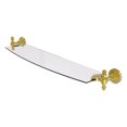 thumbnail image 1 of Retro Dot 24-in Glass Shelf in Polished Brass, 1 of 11