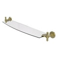 thumbnail image 1 of Retro Dot 24-in Glass Shelf in Satin Brass, 1 of 11
