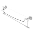 thumbnail image 1 of Retro Dot Collection 18 Inch Glass Vanity Shelf with Integrated Towel Bar, 1 of 11
