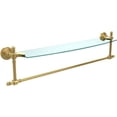 thumbnail image 1 of Retro Dot Collection Glass Vanity Shelf  with Integrated Towel Bar - Polished Brass / 24 Inch, 1 of 11