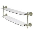 thumbnail image 1 of Retro Dot Collection Two Tiered Glass Shelf - Polished Nickel / 24 Inch, 1 of 11