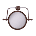 thumbnail image 1 of Retro Dot Collection Wall Mounted Swivel Make-Up Mirror 8-in Diameter with 2X Magnification in Antique Copper, 1 of 11