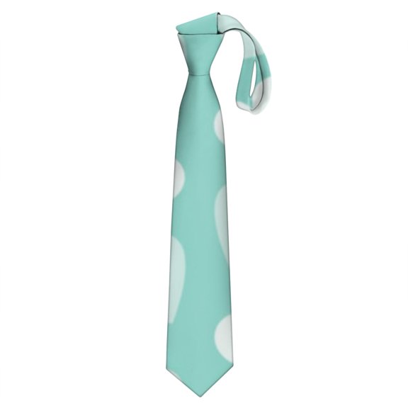 Retro Dots Design Men's Formal Tie - Geometric Polka Texture Satin Necktie for Prom & Weddings, Colorful Dots, Wrinkle-Resistant & Elegant Finish