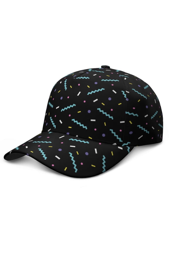 Retro Dots Print Trucker Hat, Washed Unstructured Cap with Quick-Drying, Comfortable Fit, Vintage Polka Texture Adjustable Cap for Summer Beach Jogging and Gift for Adults
