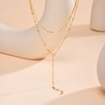 thumbnail image 1 of Retro Double-layer Fashion Multi-layer Twin Y-shaped Clavicle Necklace, 1 of 2