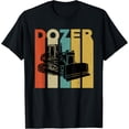 thumbnail image 1 of Retro Dozer Costume Bulldozer Operator T-Shirt men and women can wear, black, white, gifts, 1 of 4